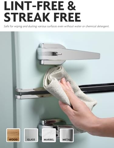 Microfiber Cleaning Cloth Roll- 75 Sheets, 12"x12" (CoolGrey)