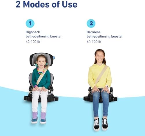 TurboBooster 2.0 Highback & Backless Booster Car Seat, Declan