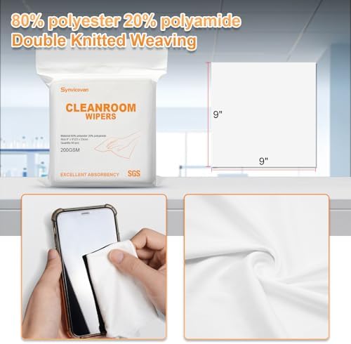 Microfiber Cloths 9"x9"(50 Pcs,200GSM)
