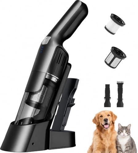 24Kpa Cordless Handheld Vacuum Cleaner, Portable, Pet & Car, Charging Dock