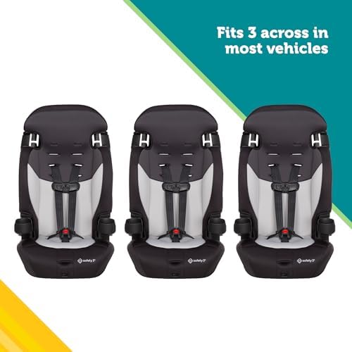 Grand 2-in-1 Booster Car Seat, Converts from High Back to Belt-Positioning Booster, High Back Seat for Kids 40-65, and Belt-Positioning 40-100 Pounds, Black Sparrow