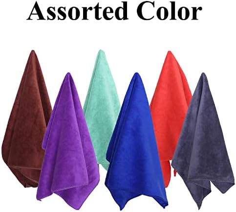 Kuber Industries Cleaning Cloths|Highly Absorbent Microfiber Towels for Kitchen, Car, Window, 24 x 16 inches (Brown)