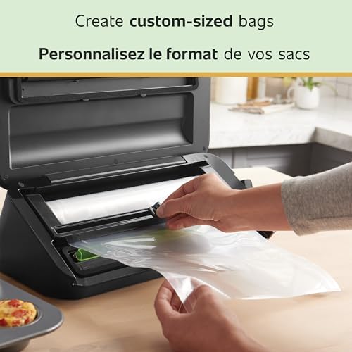 Custom Length Vacuum Sealer Bags Multipack, 5 Count Rolls for Airtight Food Storage and Sous Vide - Compatible with, 8 (2 Pack) and 11 (3 Pack)