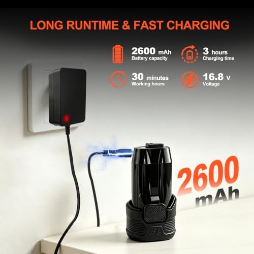 Brushless Cordless Cleaner & Polisher, 3" Mini Buffer & Sander Machine Kit, 2 Variable Speed Small Sander (0-500/0-3000 RPM), 2600mAh Battery, 34 Accessories for Cleaning/Buffing/Sanding/Car Detailing