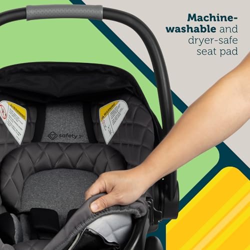 OnBoard™ Insta-Latch™ DLX Infant Car Seat with Base, Baby Car Seat for 4-30 lbs., Rear Facing Car Seat, Beach Rose