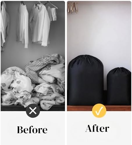 2 Pack Clothes Storage Bag, 43" x 55" Moving Bags Heavy Duty Extra Large with Drawstring, Reusable Giant Extra Luggage Storage Bags for Luggage, Suitcase, Furniture, Chair, Kids Bike