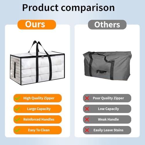 Clear Moving Bags Heavy Duty 8 Pack Storage Bags