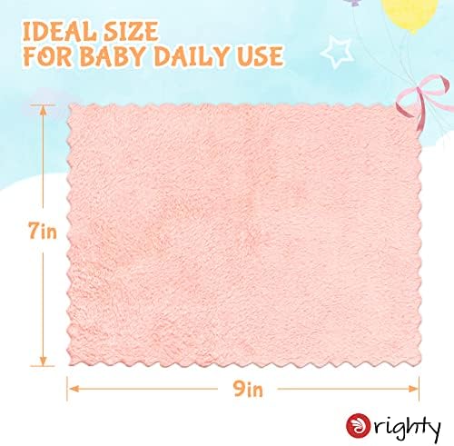 Baby Washcloths 50-Pack, Microfiber Coral Fleece Baby Face Towels, Soft and Absorbent Wash Cloths for Newborns, Infants and Toddlers, Gentle on Delicate Skin for Face Hands and Body, 7x9 Inch