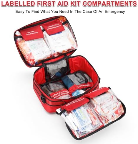 Premium 450 Piece Large First Aid Kit for Home, Car, Businesses