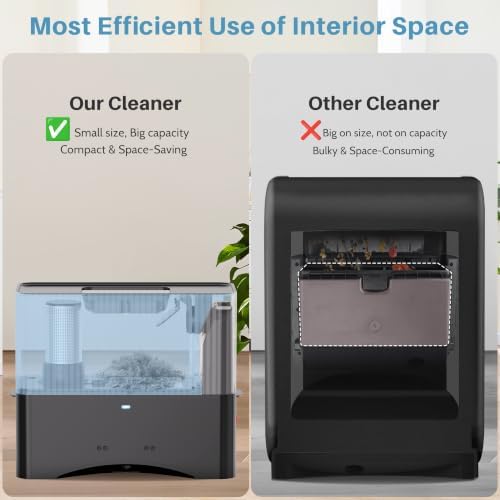 Touchless Vacuum Automatic Dustpan, Hair Vacuum for Salons, 20Kpa Suction