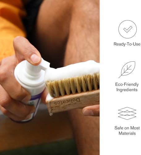 Ready-To-Use Foam, Shoe Cleaner, Sneaker Care, Ideal for Footwear, Safe for Leather, Suede, Nubuck, Cotton, Knits, 7oz