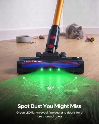 450W 45kPa Cordless Vacuum Cleaner, Lightweight for Daily Cleaning