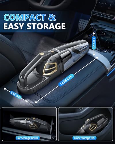 Handheld Vacuum Cordless Rechargeable, Hand Held Car Vacuum Cleaner