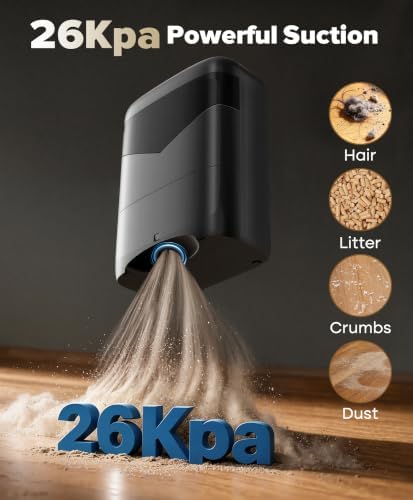 Touchless Vacuum Automatic Dustpan, Bagless, 26Kpa Suction & Auto Sensors