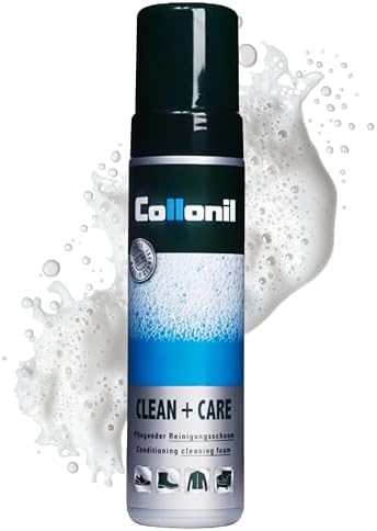 Clean & Care Shoe & Leather Cleaner XL 6.76 fl oz - Cleaning Foam – Sneaker Cleaner for Leather, Suede, Textile & Synthetic Materials | Universal Use | Made in Germany