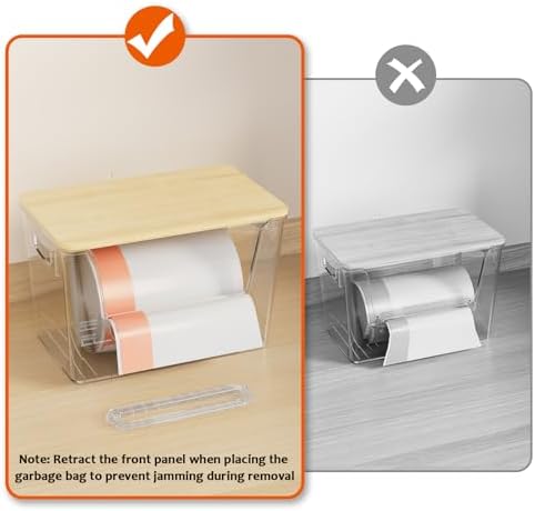 2 Set Pantry Organizers and Storage, Stackable Trash Bag Holder
