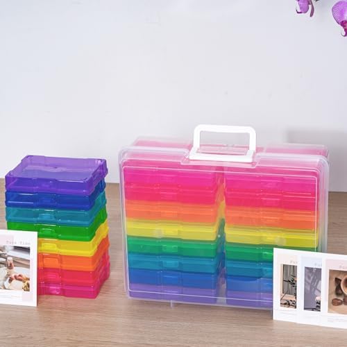 Photo Storage Boxes with Handle, Photo Organizers and Storage