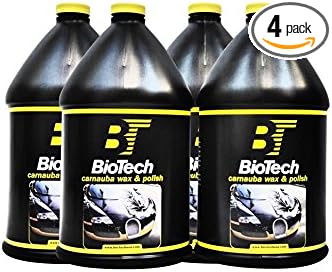 BioTech Carnauba Wax & Polish, Carnauba Wax, Cream Wax, Polish Wax, Cleaning Wax, Long Term Protection, Thick Wax 128 oz