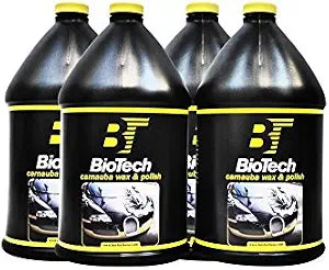 BioTech Carnauba Wax & Polish, Carnauba Wax, Cream Wax, Polish Wax, Cleaning Wax, Long Term Protection, Thick Wax 128 oz