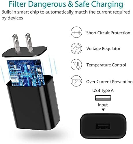 Replacement Electric Spin Scrubber USB C Charger Power Cord for YKYI, Keimi, Leebein, Bomves Electric Spin Scrubber USB Wall Adapter Type C Charging Cable Cord (6.6Ft)