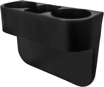 DXNQ Car Cup Holder Gap Filler Organizer, Multifunctional Auto Front Console Gap Filler with Cup Holder, Leather Extra C