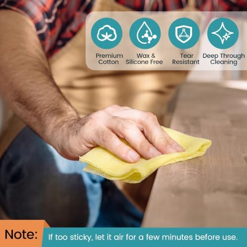 96Pcs Tack Cloth Tack Rags for Removing Dust from Woodworking