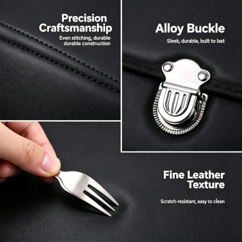 2PCS Leather Car Trunk Organizer, Foldable Storage Box, Black
