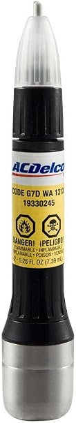 Genuine GM ACDelco 2-in-1 Touch Up Paint Bottle Bright Yellow G7D WA131X & Clear Coat