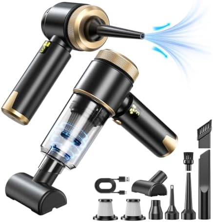 Car Vacuum, 20000PA Powerful Suction 6000mAh up to 40 Minutes Black