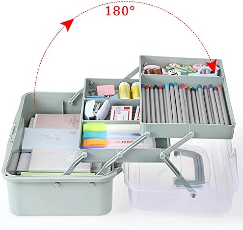 3-Layer Plastic Dividing Storage Box Craft Organizer and Storage