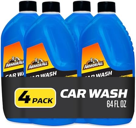 Car Wash Soap Concentrate, Hand Wash or Cannon, 64 Fl Oz, 4 Count