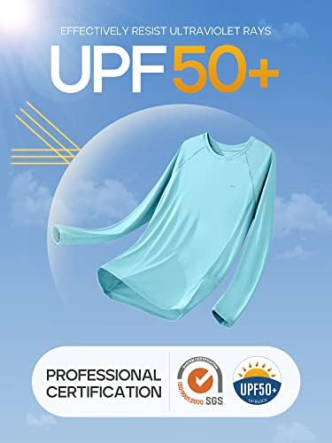 Long Sleeve Workout Tops for Women UPF 50+ Rash Guard Athletic Shirts