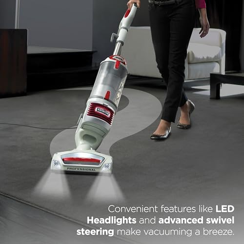 Shark Rotator Lift-Away Upright Vacuum with HEPA Filter, White/Red, NV501