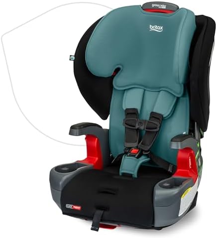 Britax Grow with You ClickTight Harness-2-Booster Car Seat, 2-in-1 High Back Booster, Green Contour