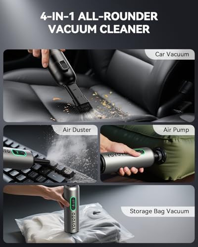 Car Vacuum Rechargeable 21000Pa Powerful Suction Handheld Vacuum Cordless