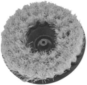 Drill Brush 5" Gray - Fabric, Upholstery & Carpet - 100 Percent Polypropylene Bristles