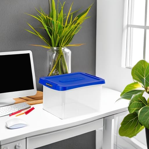 Heavy-Duty Plastic File Box, Letter/Legal