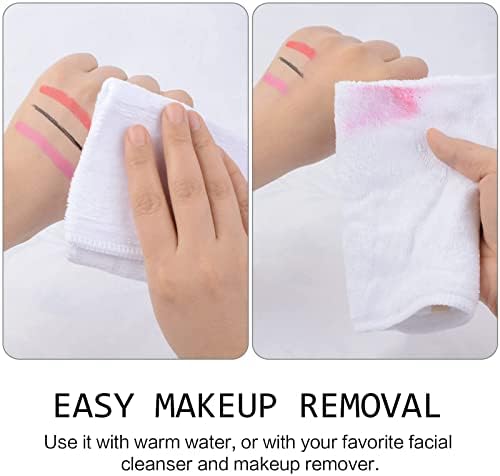 Microfiber Facial Cloths Fast Drying Washcloth 12inch x 12inch White 10 pack