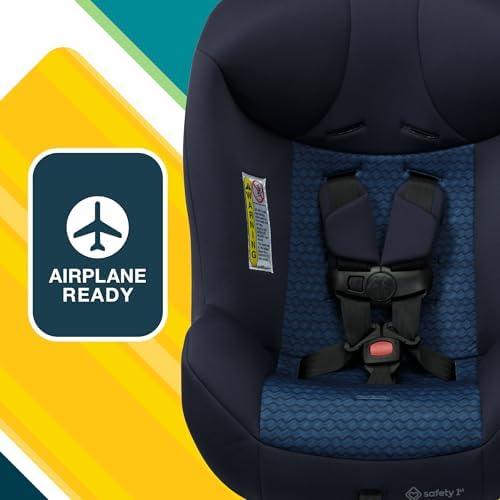 Smooth Ride Convertible Car Seat, 2-in-1 Rear & Forward Facing, 5-40 lbs, 30-50 lbs, Fits 3 Across, Slim Design, Latch, Machine-Washable, Travel-Ready, Crater Lake