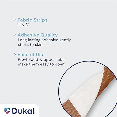 Flexible Fabric Bandages, 1" x 3", Box of 1300