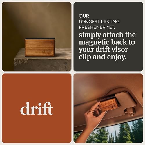 Car Air Freshener - The Original Wood Air Freshener - Car Odor Eliminator - Long Lasting Scent - Essential Oils - Clean Ingredients - Teak Scent 3 Pack Refill - NO CLIP INCLUDED