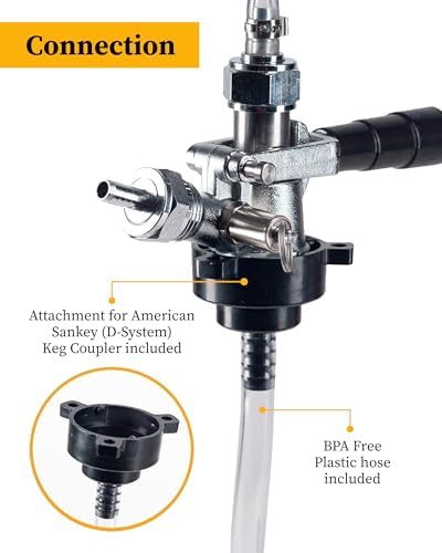 Quick-Connect Kegerator Beer Line Cleaning kit. Now Clean Your Beer Lines as Easily as Changing a Keg. (Includes Cleaning Powder)