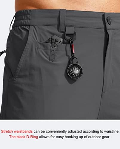 Men's Hiking Cargo Pants Water Resistant Quick Dry Lightweight Outdoor Tactical Pants for Men with Multi Pocket