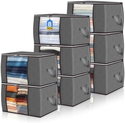 8 Pack Clothes Storage Bags