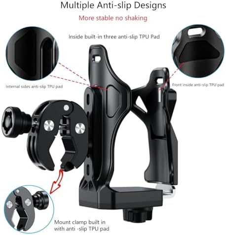 Motorcycle Cup Holder, Anti-Theft Bike Water Bottle Holder