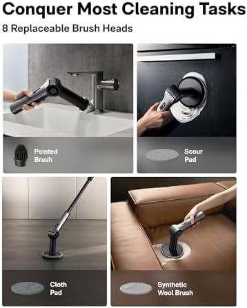 Flexi™ Cordless Electric Spin Scrubber, for Bathtub, Bathroom, Tile