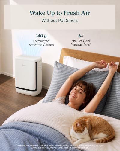 Smart Pet Air Purifier for Home Pets Large Room, Vital Pet Pro,White