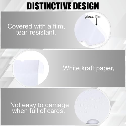 Trading Card Storage Box, 10-Pack 600 Count White Corrugated Cardboard Box