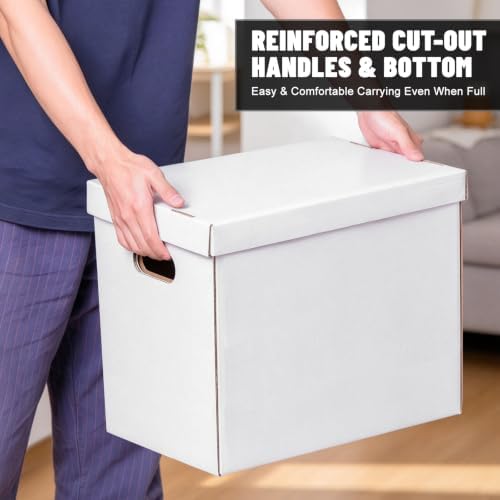 3 Pack Comic Book Storage Boxes Short Box Organizer for Collectors