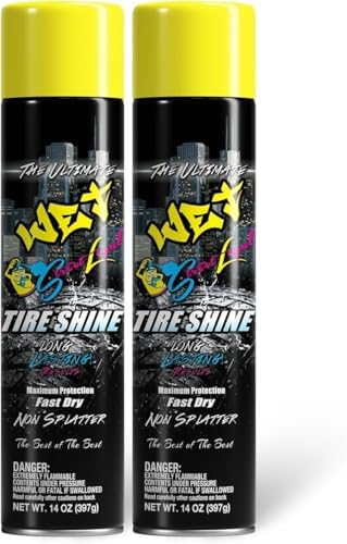 Ultimate Wet Tire Shine Aerosol Spray, 14 oz, Pack of 2